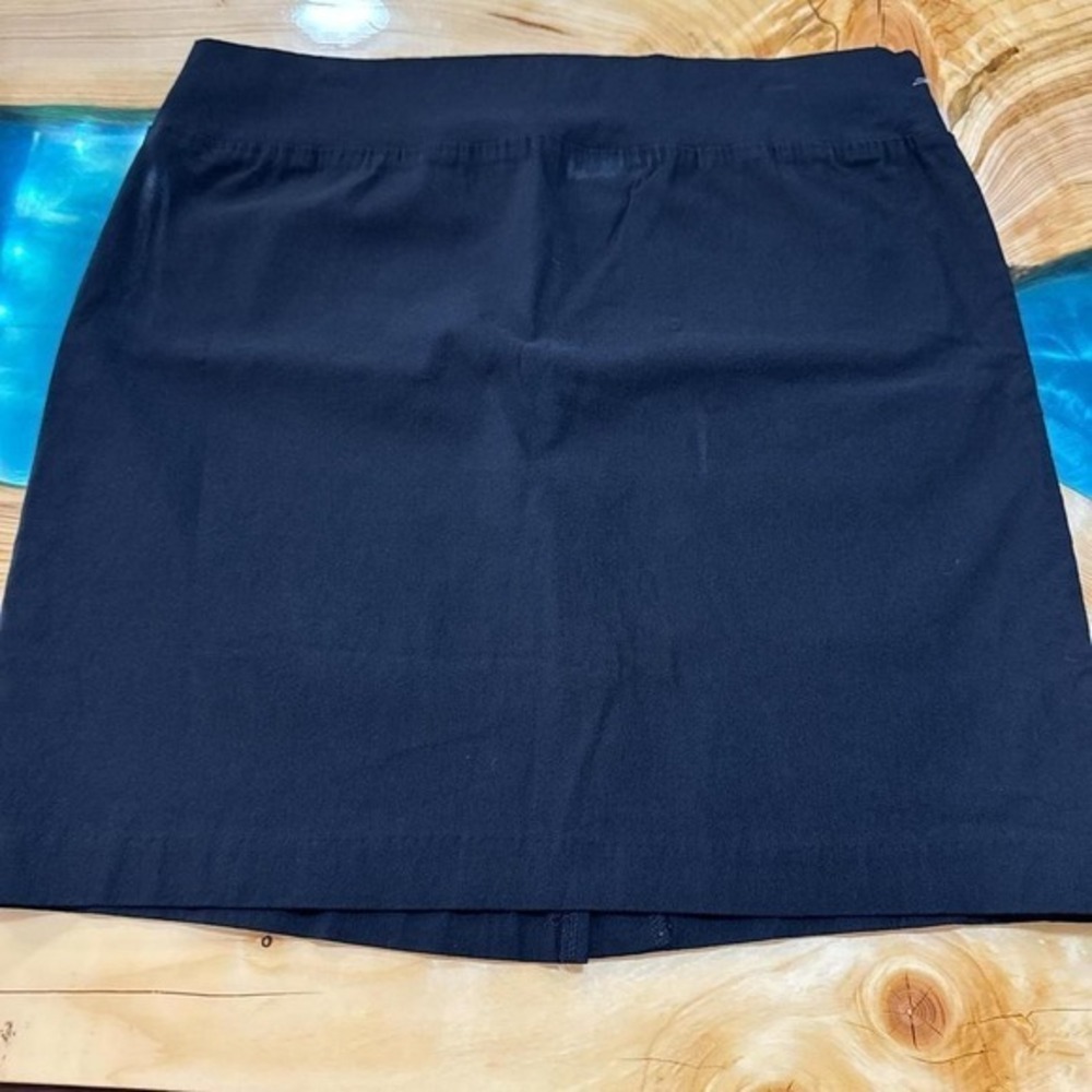 Maurices‎ Womens Size 1 Black Pull On Stretch Mini Pencil Skirt with Back Slit